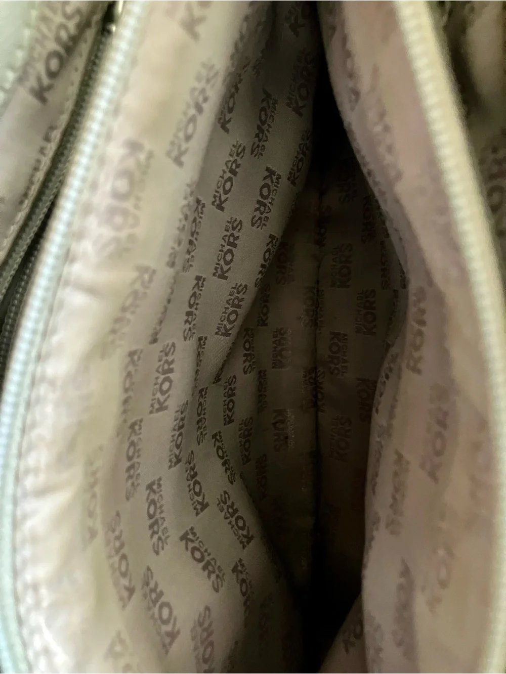Michael Kors Grey Satchel with Front Pocket